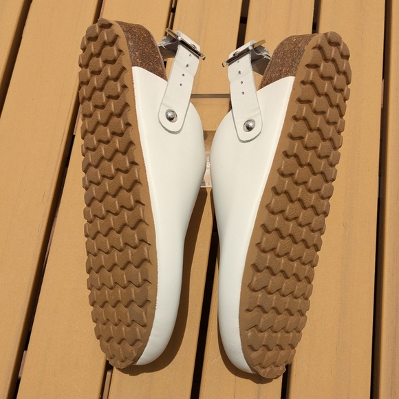 Seychelles Buckle Up White Mule Clogs Size 6 - Picture 4 of 6